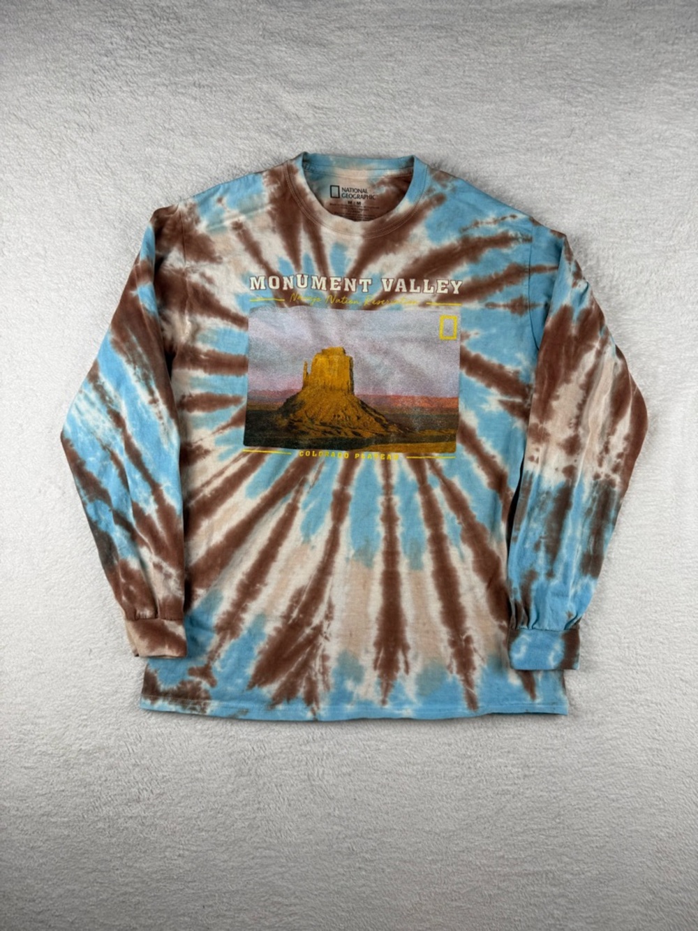 National Geographic Monument Valley Long Sleeve Graphic T-Shirt Men's Size Med